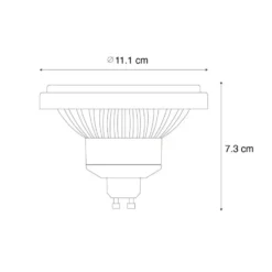 GU10 dimbare LED lamp 111mm 10,5W 770 lm 4000K