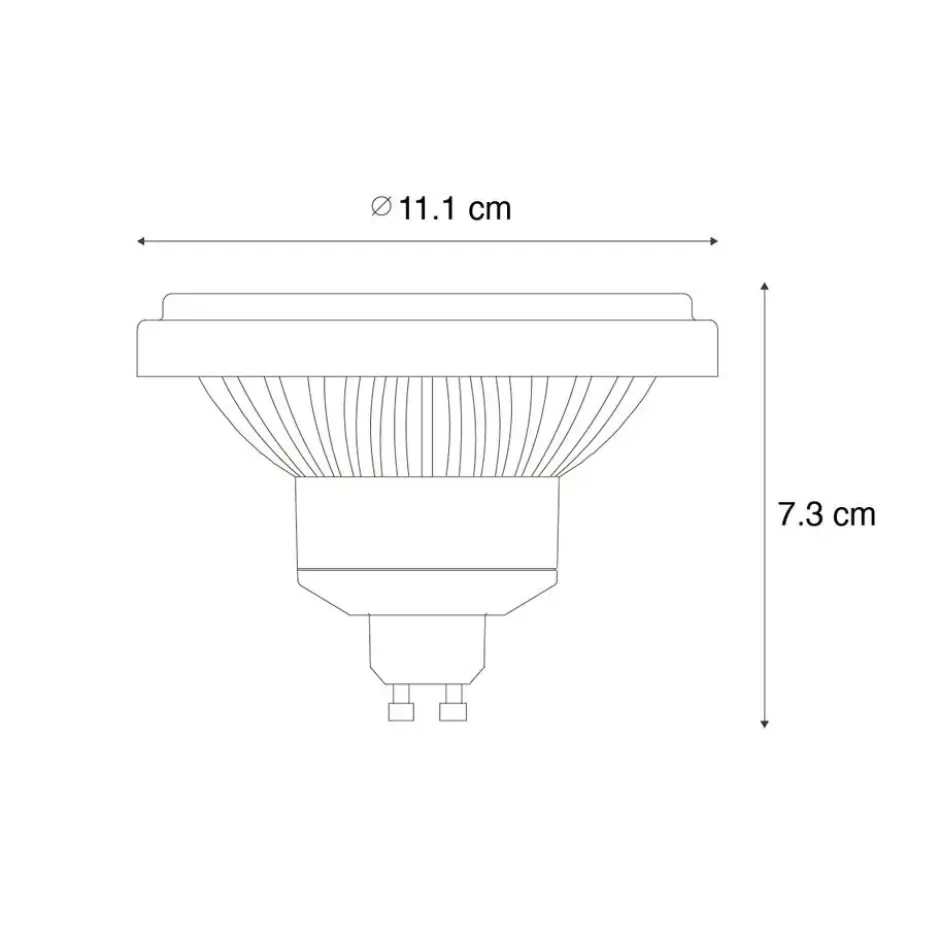 GU10 3-staps dimbaar LED lamp 111mm 10,5W 770 lm 4000K
