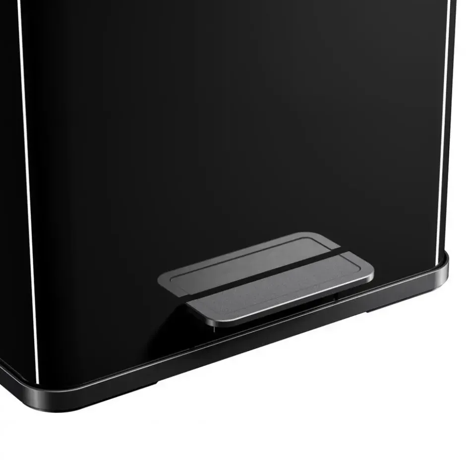 Hailo Öko Duo Plus L Prullenbak - 17+9L - zwart