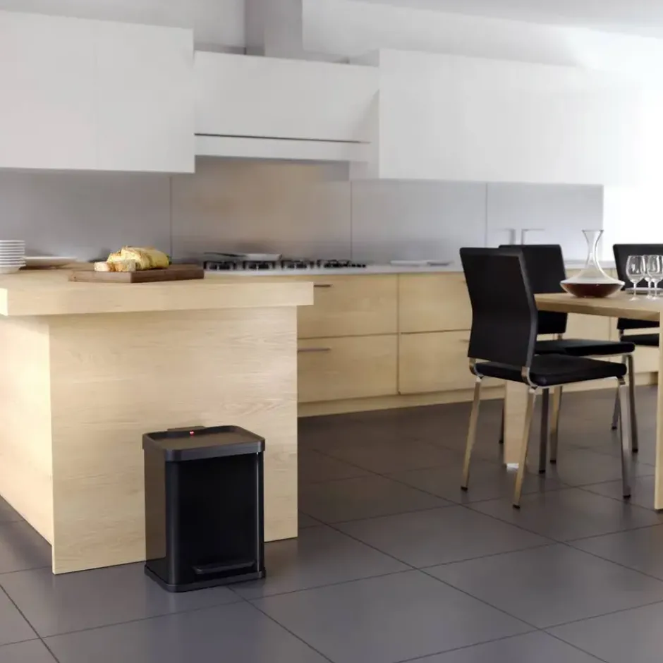 Hailo Öko Duo Plus M Prullenbak - 2x9L - zwart