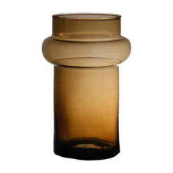 Hakbijl Glass Bloemenvaas Luna - amber - eco glas - D16 x H25 cm