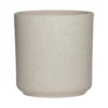 Hakbijl Plantenpot/bloempot Cindy - wit - keramiek - D17xH17 cm