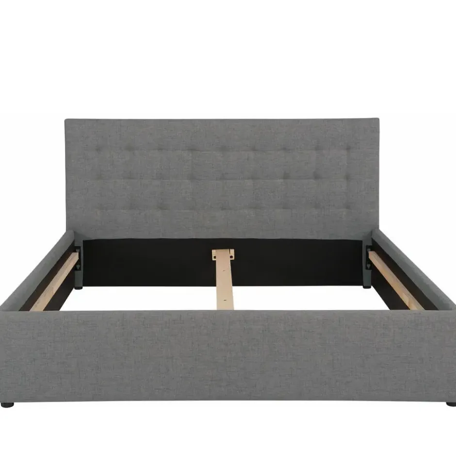 Hamar - Bed 180x200 cm in grijze stof