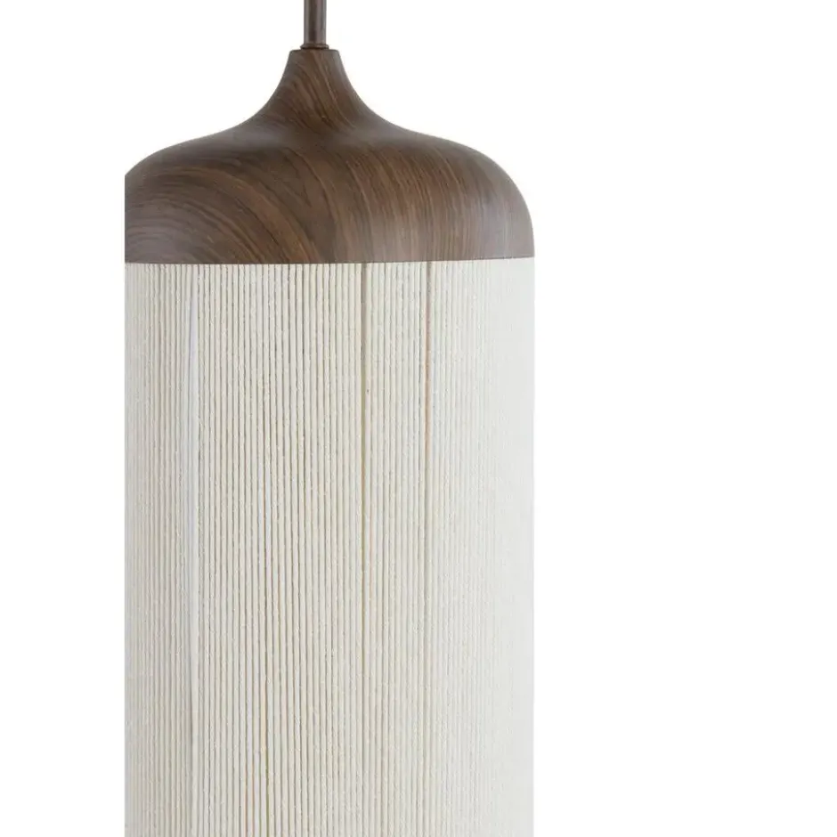 Hanglamp Dania - Bruin/Crème - Ø27.5x52cm