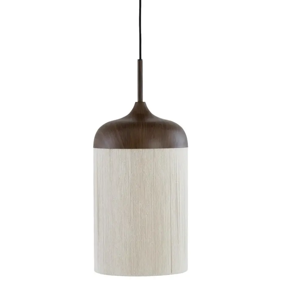 Hanglamp Dania - Bruin/Crème - Ø27.5x52cm