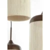 Hanglamp Danialo - Donkerbruin - Ø35cm