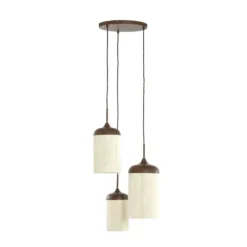 Hanglamp Danialo - Donkerbruin - Ø35cm