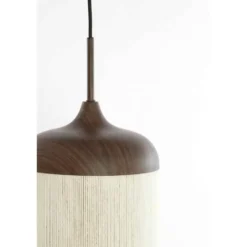 Hanglamp Danialo - Donkerbruin - Ø35cm
