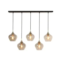 Hanglamp Rakel - Antiek Brons - 5L 104x20x120cm