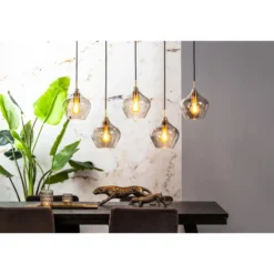 Hanglamp Rakel - Antiek Brons - 5L 104x20x120cm