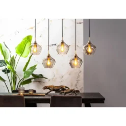 Hanglamp Rakel - Antiek Brons - 5L 104x20x120cm