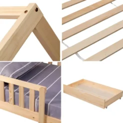 Happy Garden Bed MARCEAU - Bruin - Hout