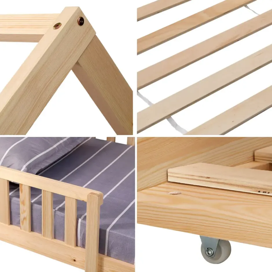 Happy Garden Bed MARCEAU - Bruin - Hout