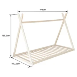 Happy Garden Bed VALENTIN - Wit - Hout