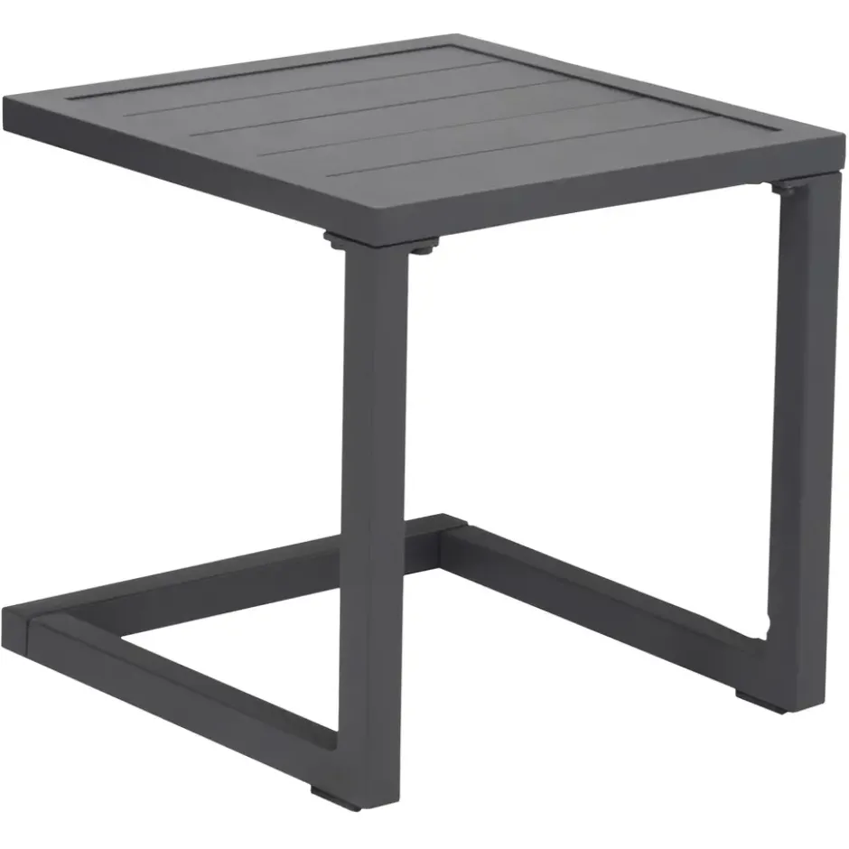 Happy Garden Bijzettafel BARBADOS - Grijs - Aluminium