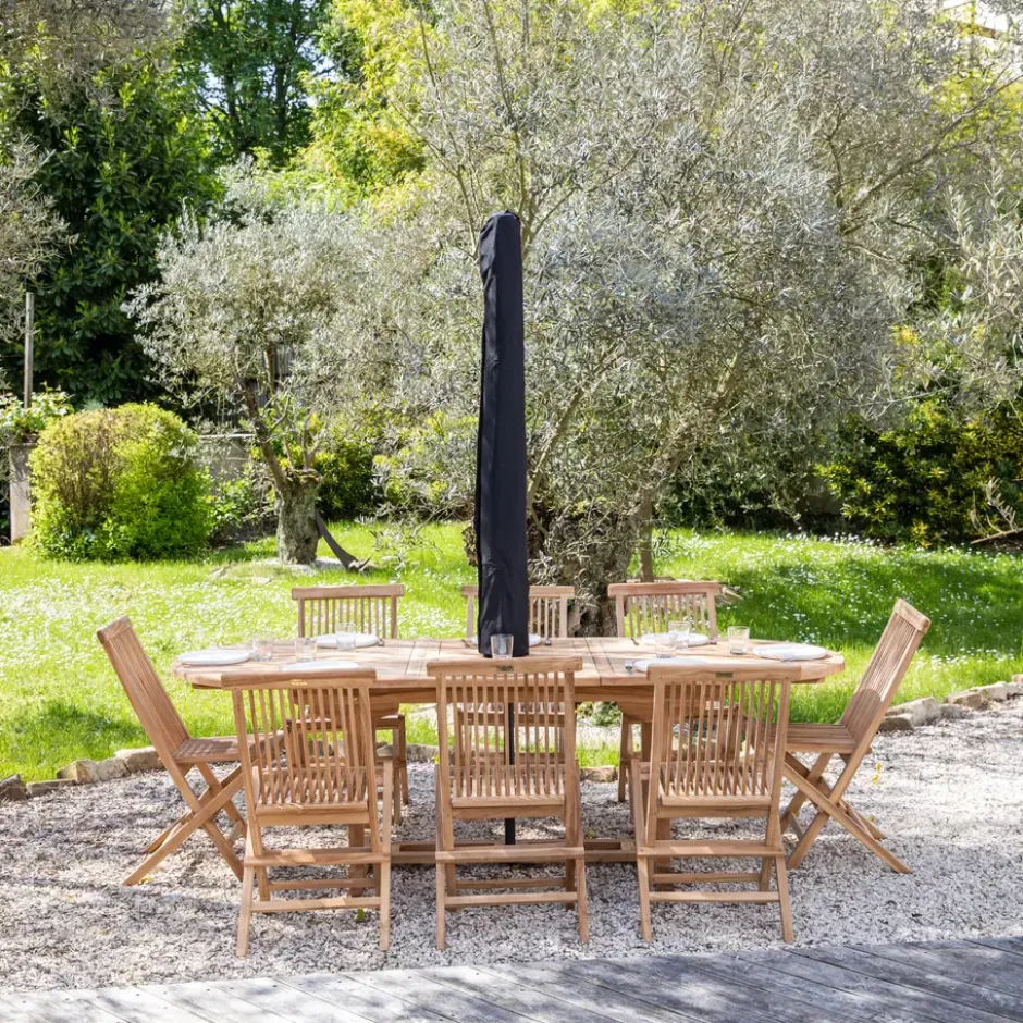 Happy Garden Hoes voor rechte parasol - Zwart - Stof