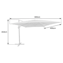 Happy Garden parasol MOLOKAI - Beige - Aluminium