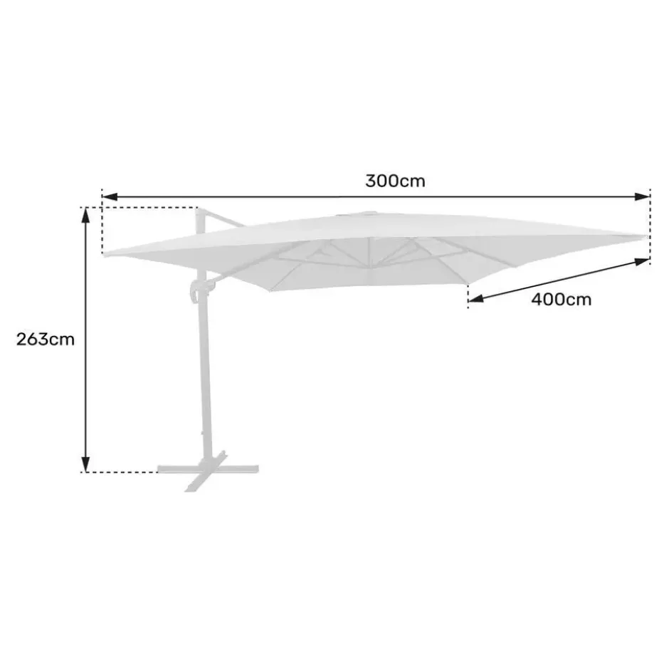 Happy Garden parasol MOLOKAI - Beige - Aluminium