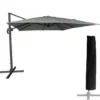 Happy Garden Parasol MOLOKAI - Grijs - Aluminium