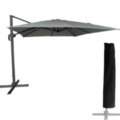 Happy Garden Parasol MOLOKAI - Grijs - Aluminium