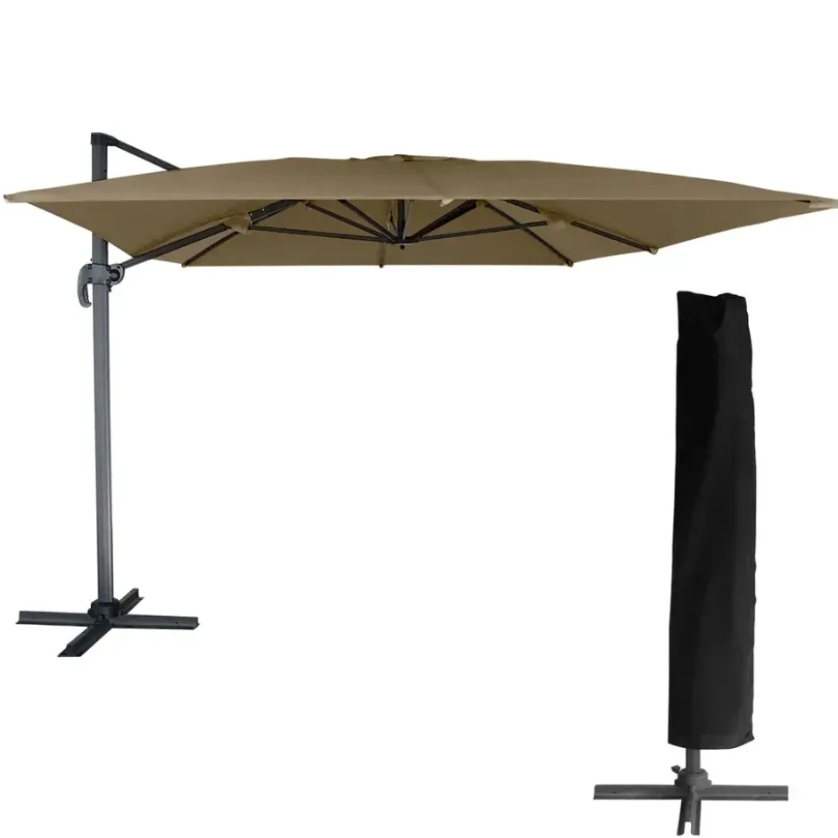Happy Garden Parasol MOLOKAI - Bruin - Aluminium