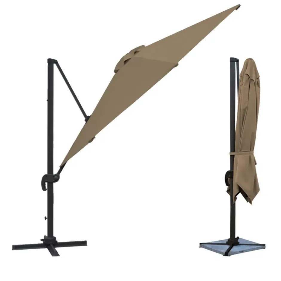 Happy Garden Parasol MOLOKAI - Bruin - Aluminium