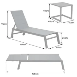 Happy Garden Transat BARBADOS - Blauw - Aluminium