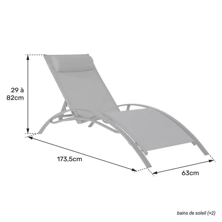 Happy Garden Transat GALAPAGOS - Wit - Aluminium