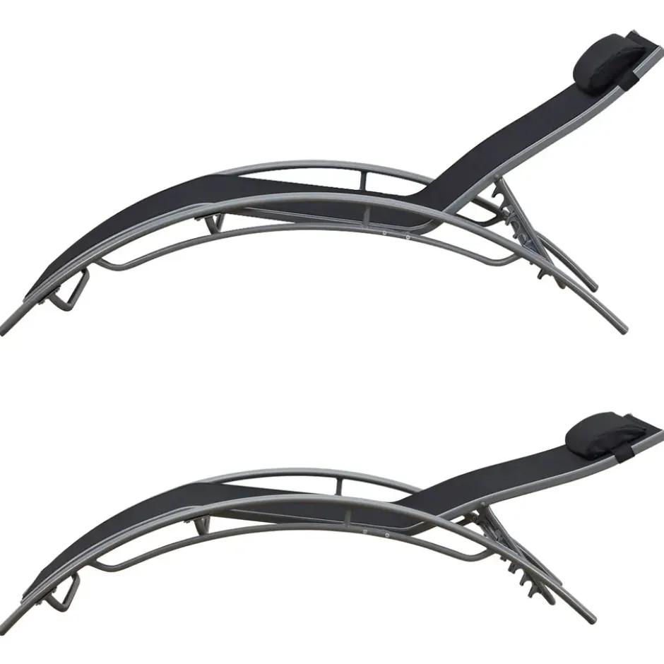 Happy Garden Transat GALAPAGOS - Zwart - Aluminium