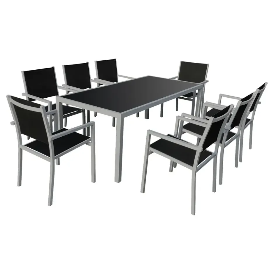 Happy Garden Tuinmeubilair BARI - Grijs - Aluminium