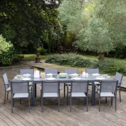 Happy Garden Tuinmeubilair VENEZIA - Grijs - Aluminium