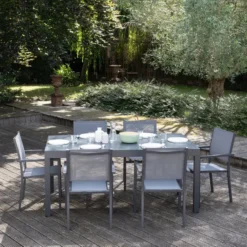 Happy Garden Tuinmeubilair VENEZIA - Grijs - Aluminium