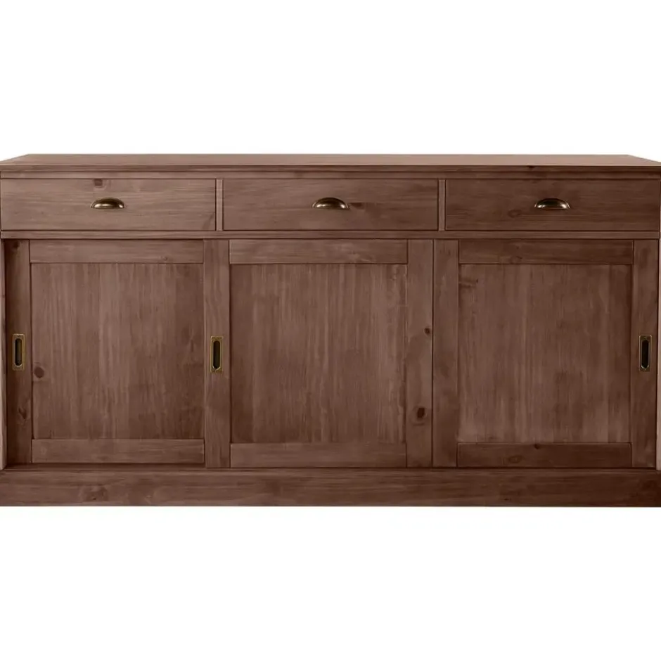 Harry - Dressoir met 3 deuren en 3 laden bruin gelakt grenen