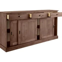 Harry - Dressoir met 3 deuren en 3 laden bruin gelakt grenen
