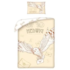Harry Potter BABY Dekbedovertrek Hedwig- 100 x 135 cm - Katoen