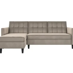 Hartford - 3-zits slaapbank in taupe fluweel