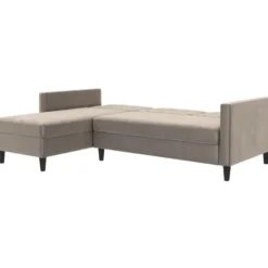 Hartford - 3-zits slaapbank in taupe fluweel