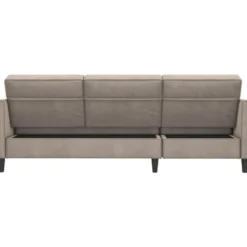 Hartford - 3-zits slaapbank in taupe fluweel