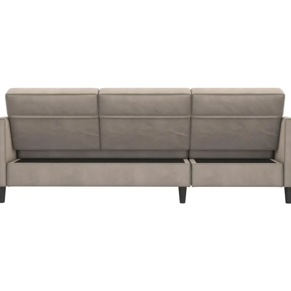 Hartford - 3-zits slaapbank in taupe fluweel