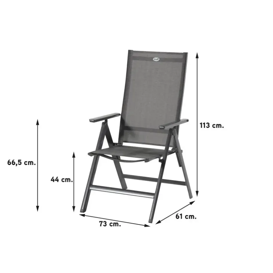 Hartman Aruba/Alma 160 cm. tuinset - 5-delig verstelbaar