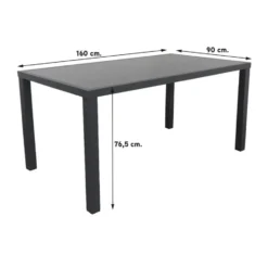 Hartman Aruba/Alma 160 cm. tuinset - 5-delig verstelbaar