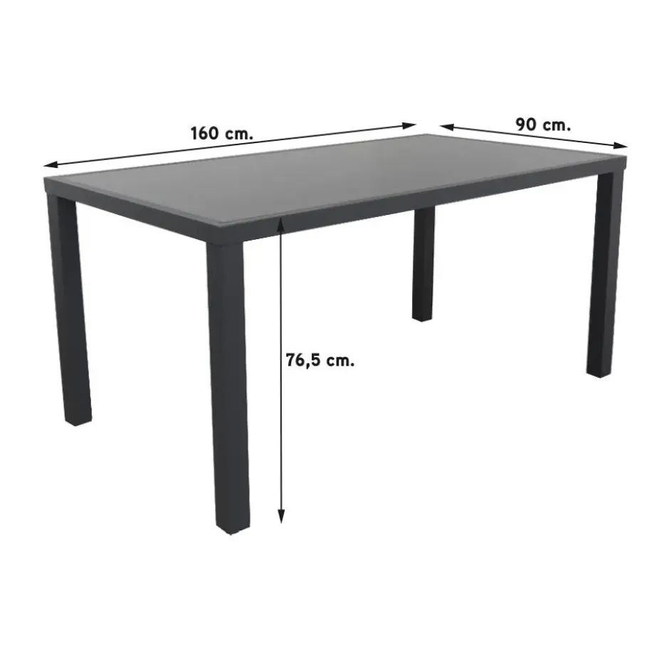 Hartman Aruba/Alma 160 cm. tuinset - 5-delig verstelbaar