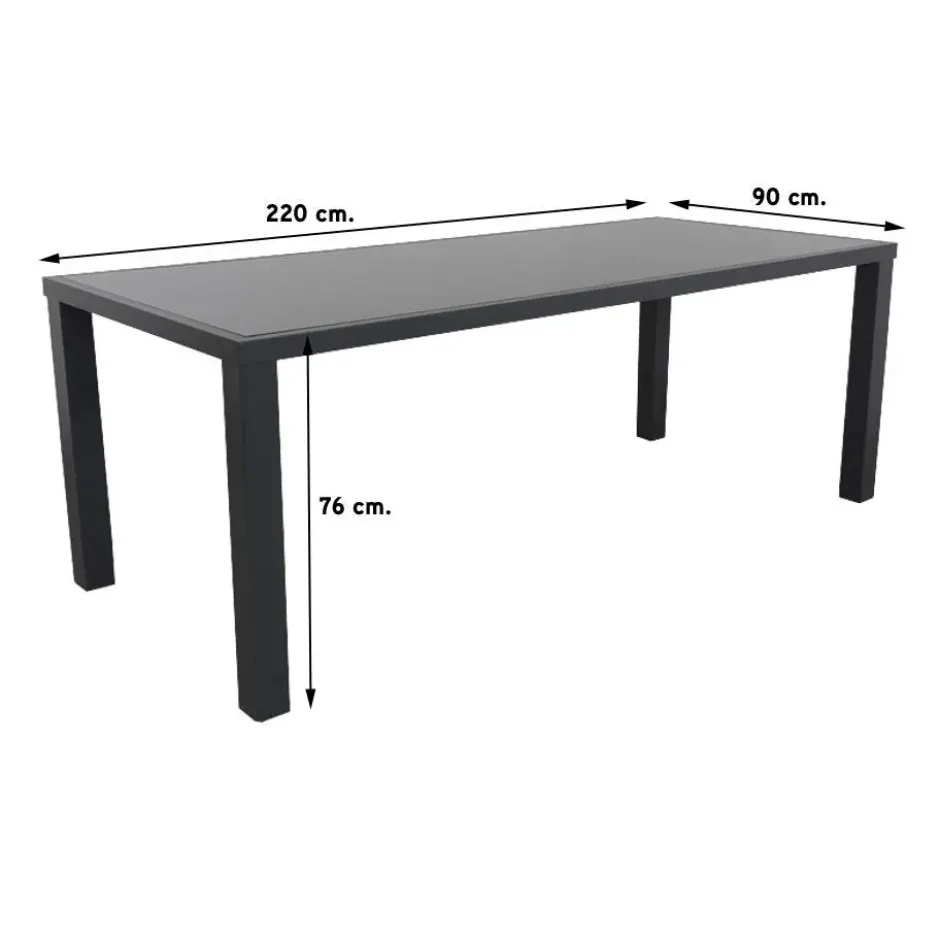 Hartman Aruba/Alma 210 cm. tuinset - 7-delig verstelbaar