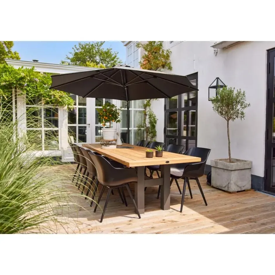 Hartman Heron dining tuintafel 300x100 cm. - Black -Op=Op