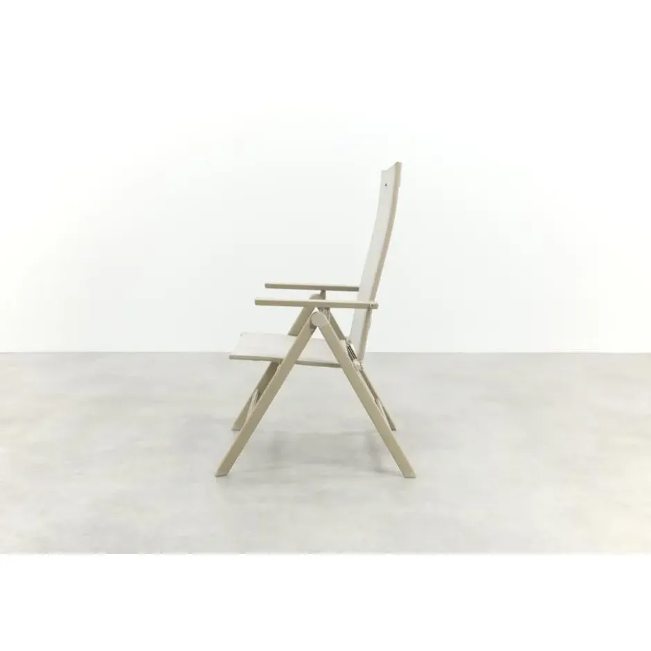 Hartman Napoli/Lena dining tuinset voor 4 personen 160x90 cm. - Latte
