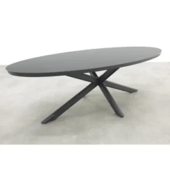 Hartman Napoli/Ventaro verstelbare ovale tuinset 240x115 cm. - Antraciet