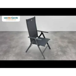 Hartman Napoli/Ventaro verstelbare ovale tuinset 240x115 cm. - Antraciet
