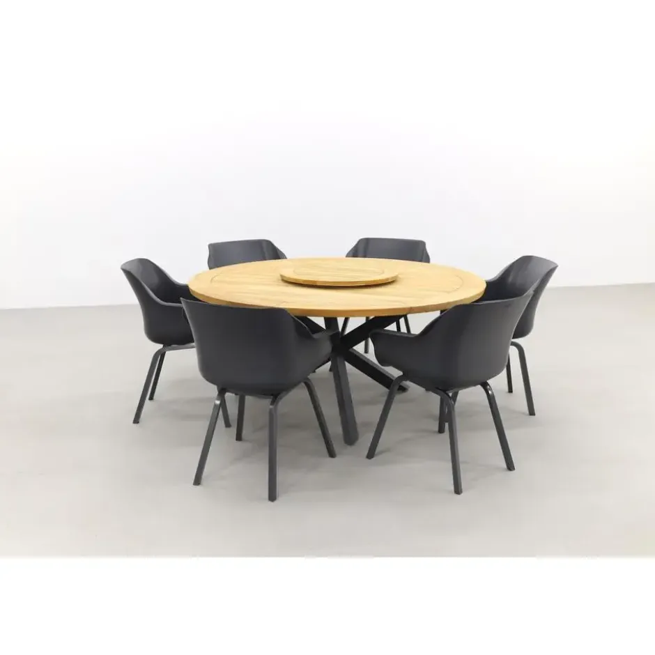 Hartman Sophie Element Xerix/Taste Prado 160 cm. - Ronde tuinset