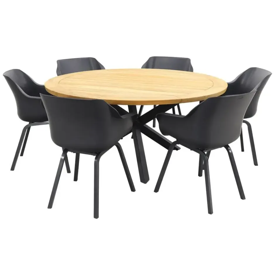 Hartman Sophie Element Xerix/Taste Prado 160 cm. - Ronde tuinset