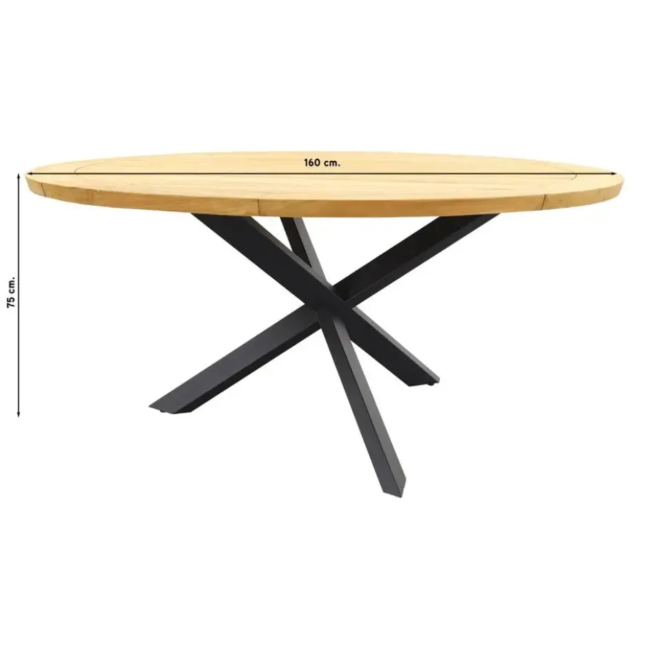Hartman Sophie Element Xerix/Taste Prado 160 cm. - Ronde tuinset
